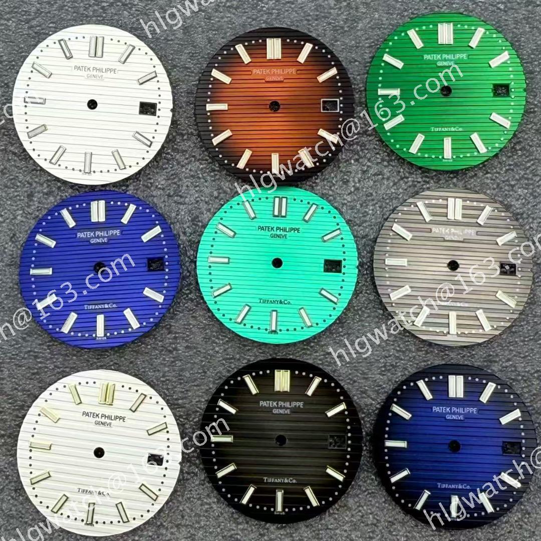Nautilus Modified Accessories 30.5mm Dial for NH35 Movement Green Luminous