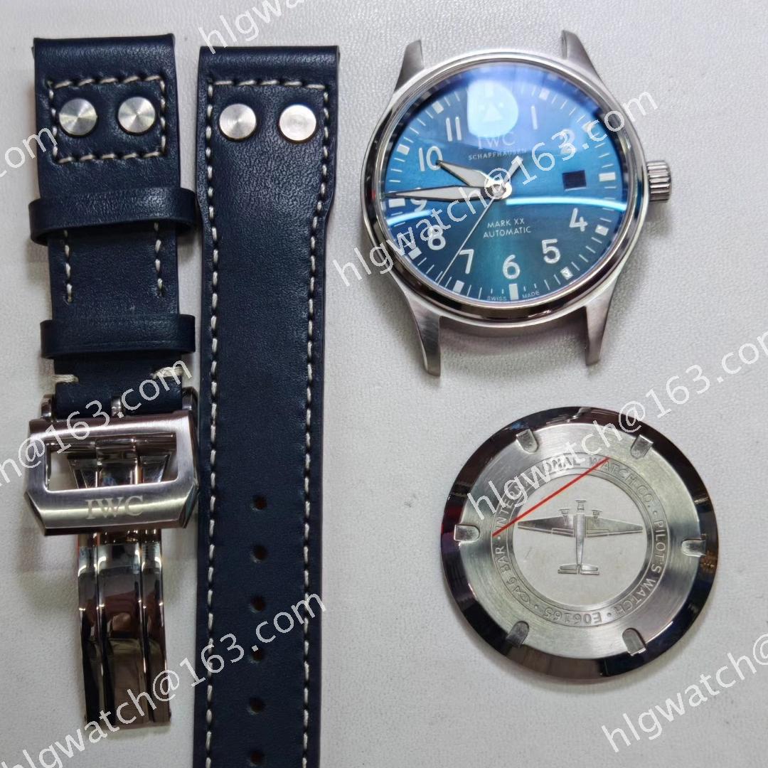 IWC Case Set MK18 For 8215 T16 2813 8205 Movement Steel Case Belt Folding Buckle For Use
