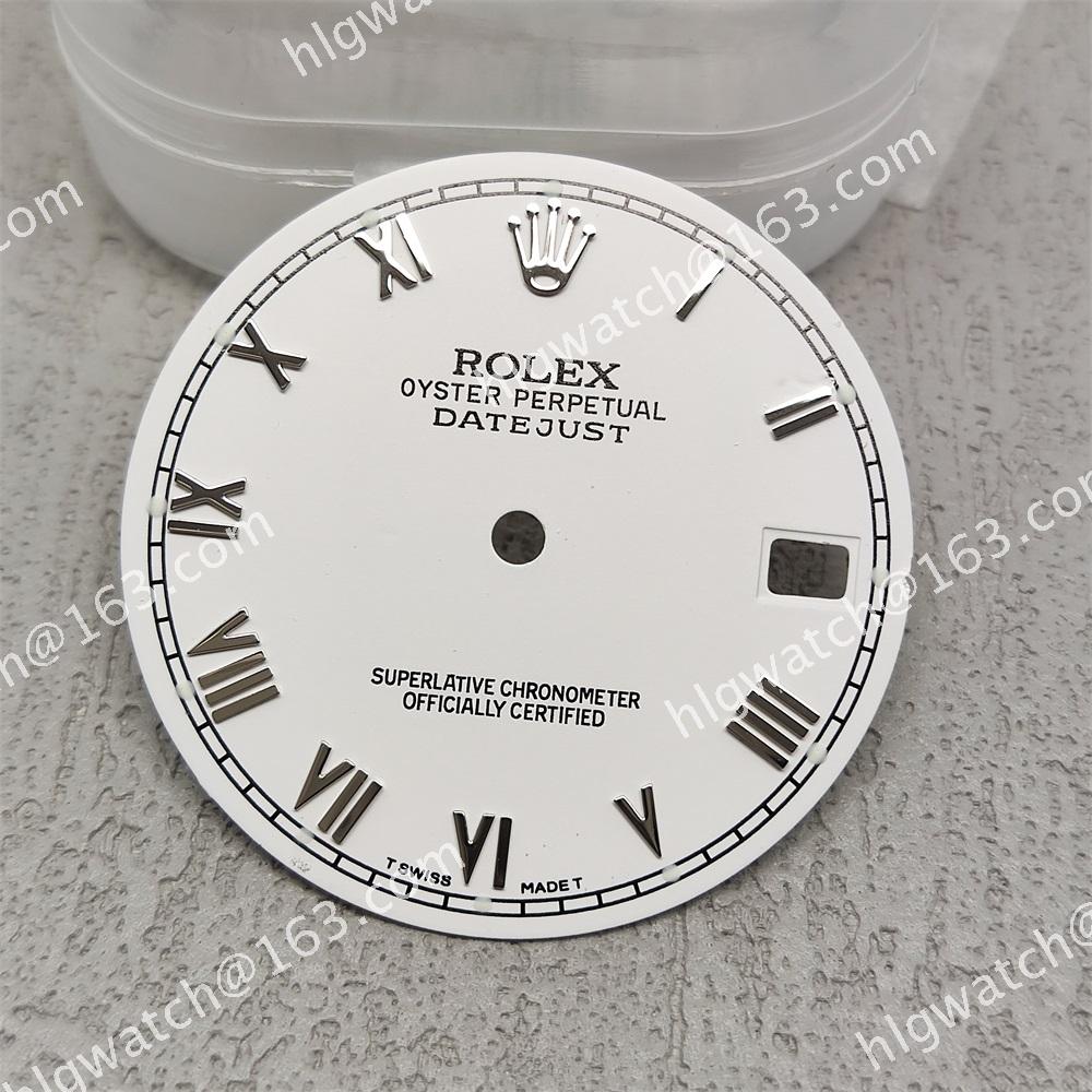 28.5mm Rolex Roman Numeral Datejust Modified Dial For Nh35 Movement