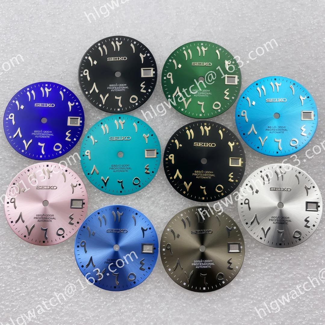 NH35 SEIKO Dial No Luminous Roman Stud Digital Faces Mechanical Watches Modificatio Accessories for NH36 28.5mm