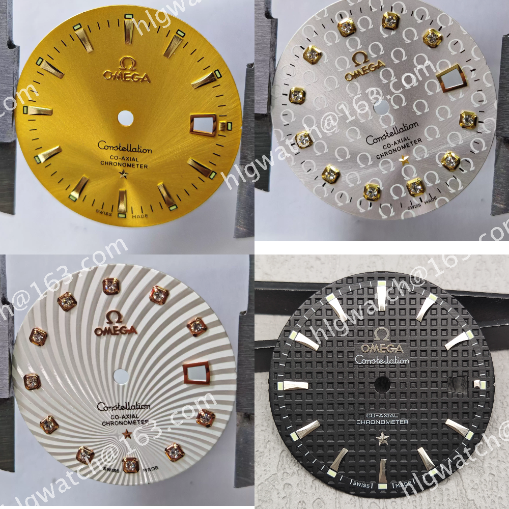 Retro OMEGA Dial for 2824 2892 Movement Constellation Watch Faces Calendar No Luminous Watch Accessories