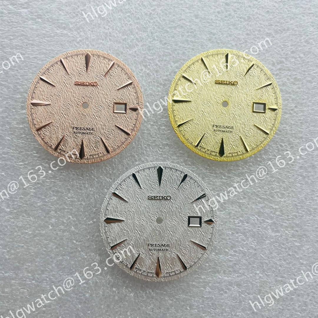 35mm Watch Dial Vertical Shiny Texture Surface Faces for NH35 NH36