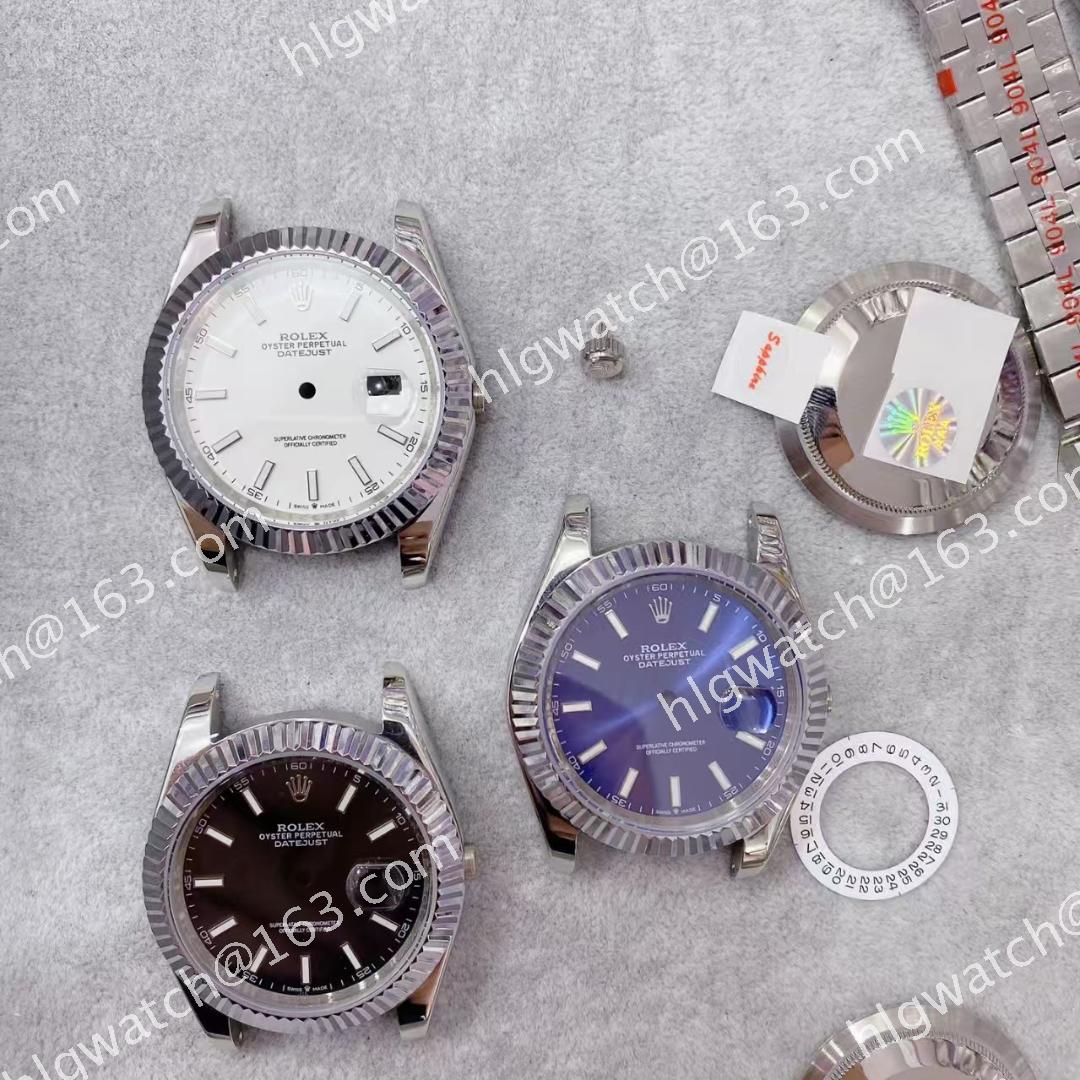 41MM Watch Case Dail Set for ROLEX m126334 fit 8215 8200 2813 Movements Sapphire Crystal Stainless Steel Modified Accessories