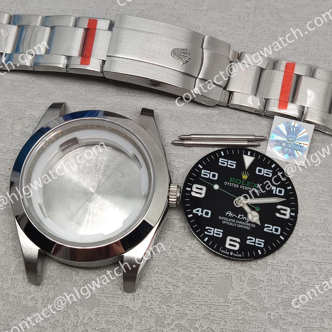 40mm ROLEX Air‑King Watch Case Set for 8215 8200 2813 Movement m116900
