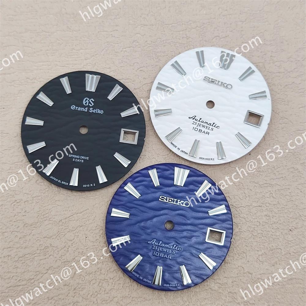 28.5mm Dial Seiko Water Ripple Luminous Faces for NH35 NH36 Movement