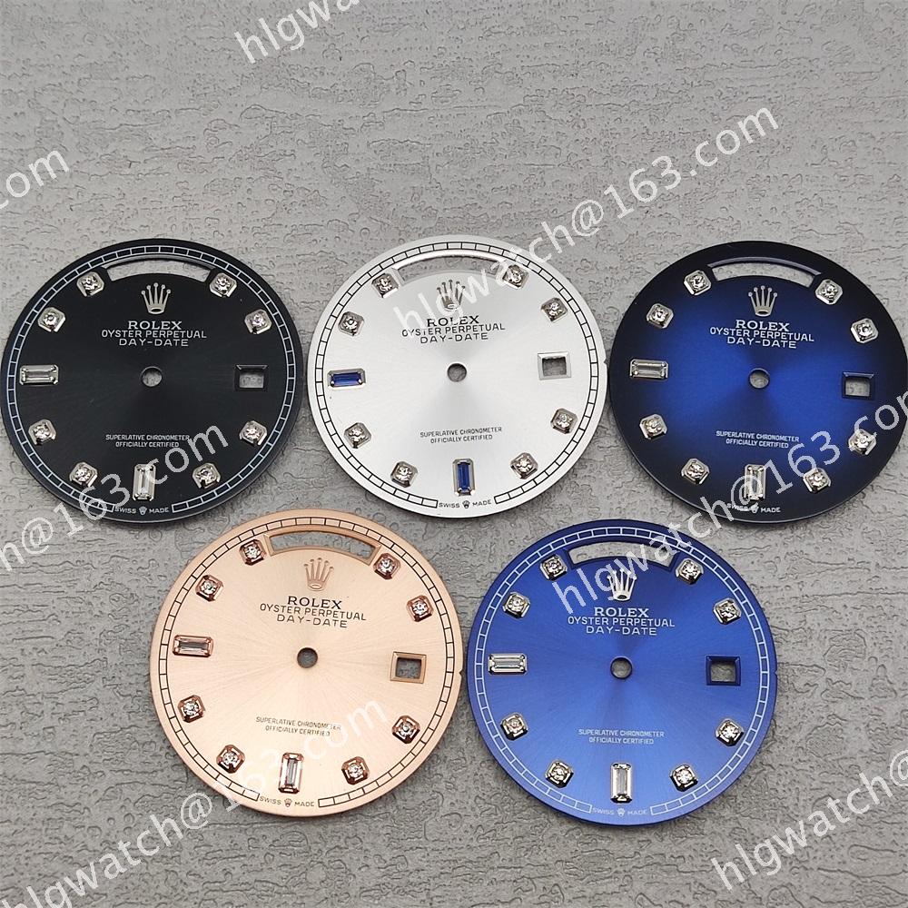 31mm Rolex Day-Date Diamond Dials for 8285 Movement Weekly Calendar Day-Date Watches Modified Accessories