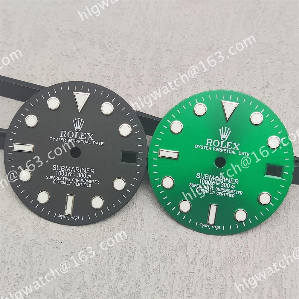 28.5mm ROLEX Submariner Date Dial Fit NH35 Movement Green Luminous