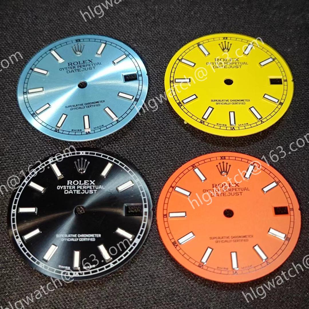 28.5mm Date dial Green Luminous for NH35