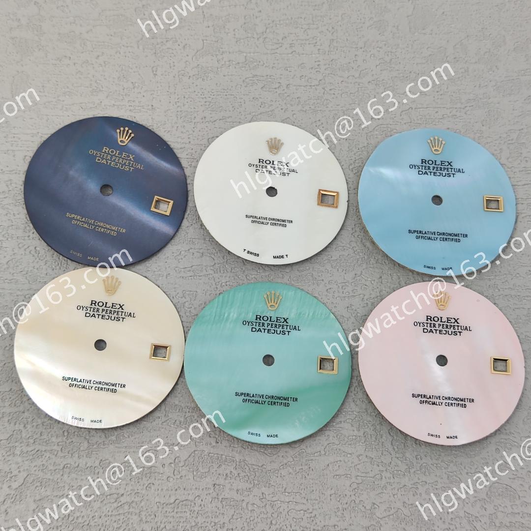 29mm Rolex Datejust Mother-of-pearl Dial for 8215 8200 Movement Wordless Watch Modification Accessory