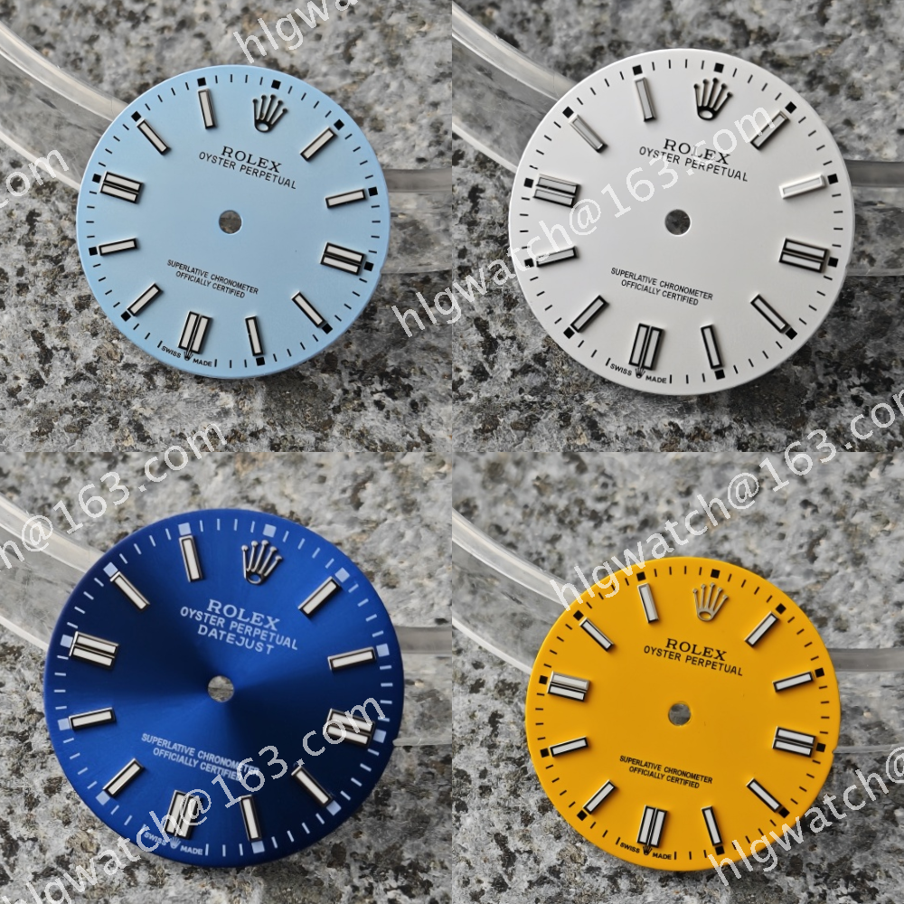 28mm ROLEX 134300 Dial for 8215 2824 Movement Oyster Perpetual Faces No calendar Ice Blue Luminous