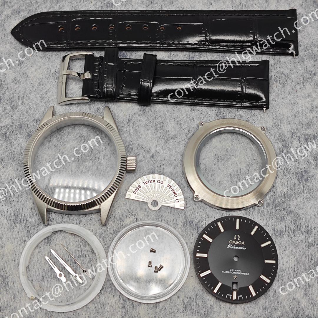 39mm Omega Constellation Steel Case Set Fit 8215 2813 8205 8200 Dial Modified Watch Accessories