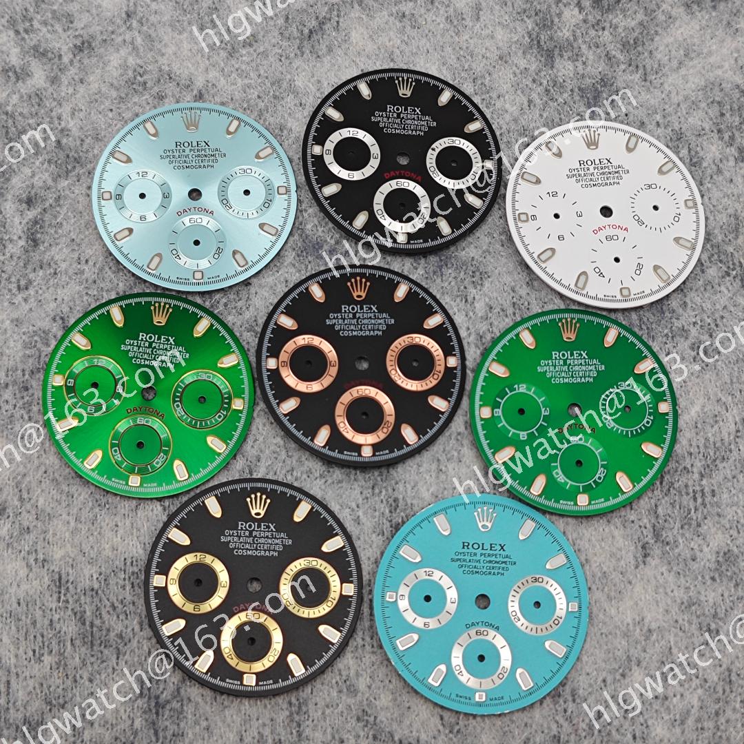 29.5mm ROLEX Ditongna Dial for Vk63 Movement Green Luminous