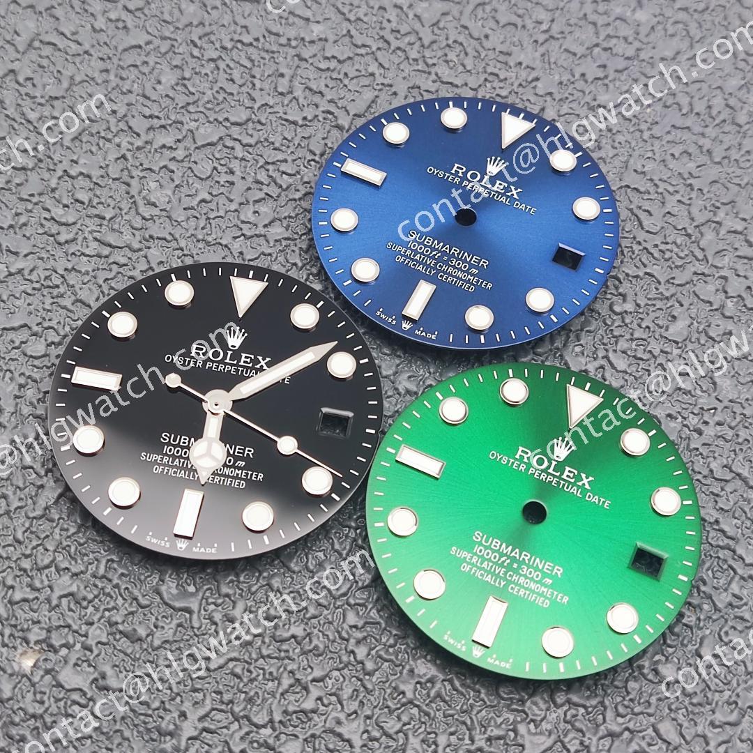 28.5mm 8215 Rolex Submariner SUB Dial for 8215 8200 2824 2836 Movement BGW9 Ice Blue Luminous Faces