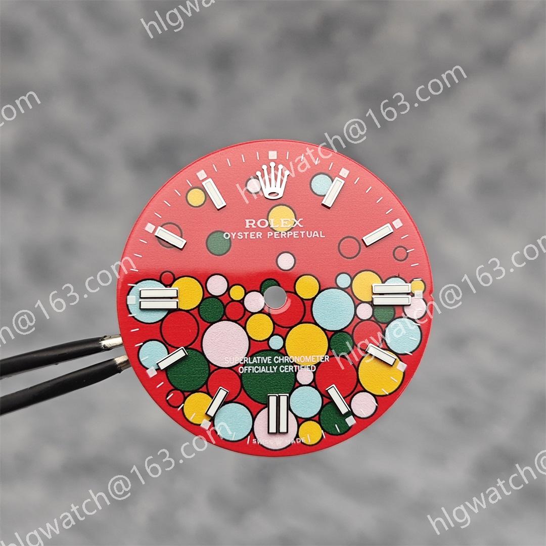 28.5mm Colorful balloon dial Green night light for NH35