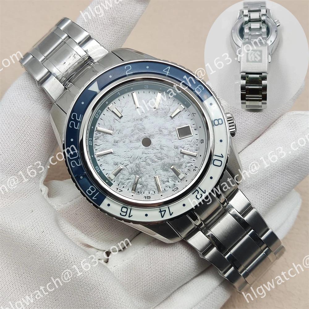 44mm Grand Seiko Watch Case NH34 Dial and Hands Luminous Faces Needles Modified Mechanical Watch Accessories