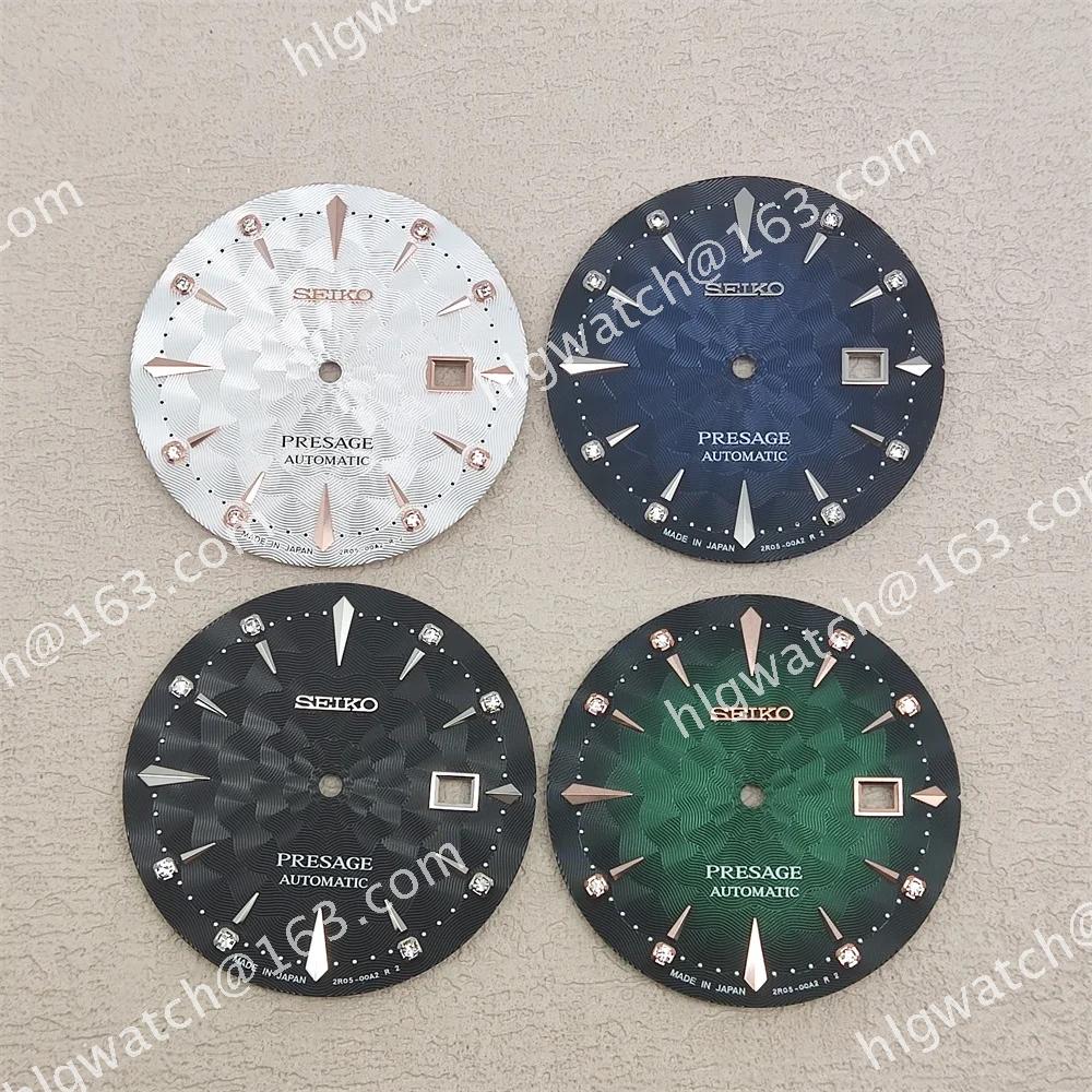 35mm Dial  Hands Set Diamond-encrusted Cocktail Modified Diving Watch Accessories S Logo