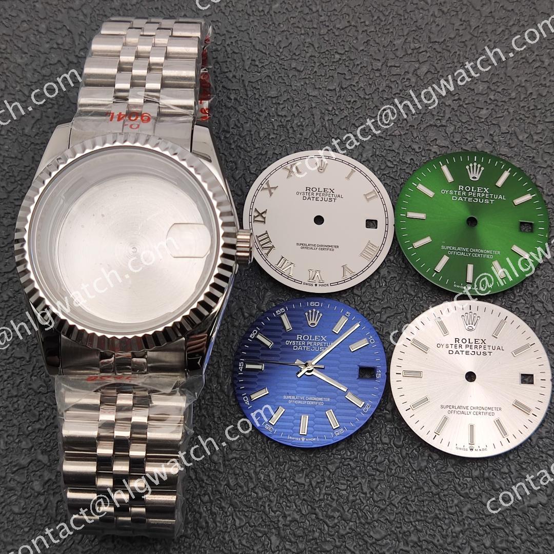 36MM/41MM Datejust 36 Watch Case m126234 Series for 8215 2813 Movement with Green Luminous 
