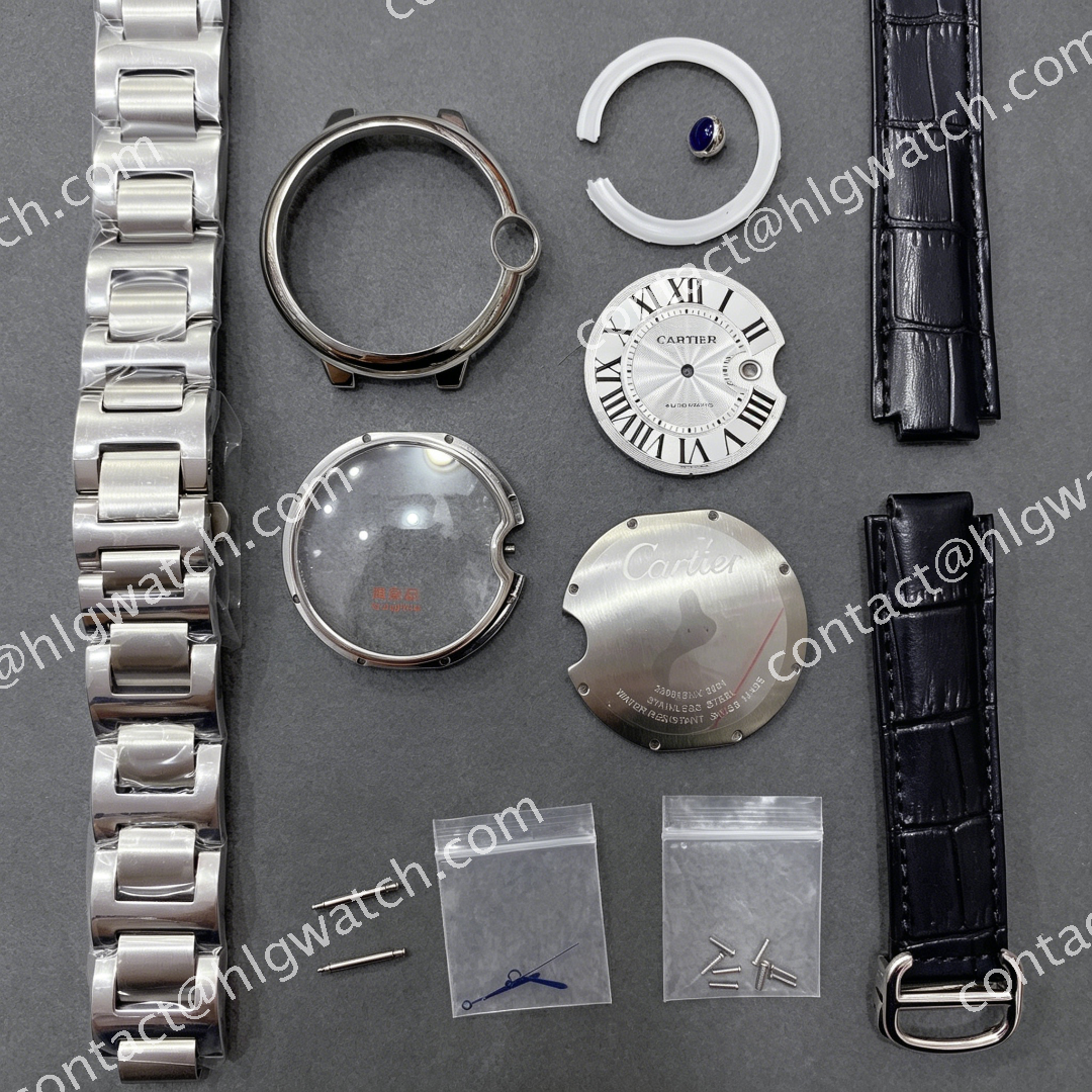42mm BALLON BLEU Case Set WSBB0026 WSBB0049 Watch Parts for 8200 8215 T16 2813 8205 Solid Stainless Steel Material