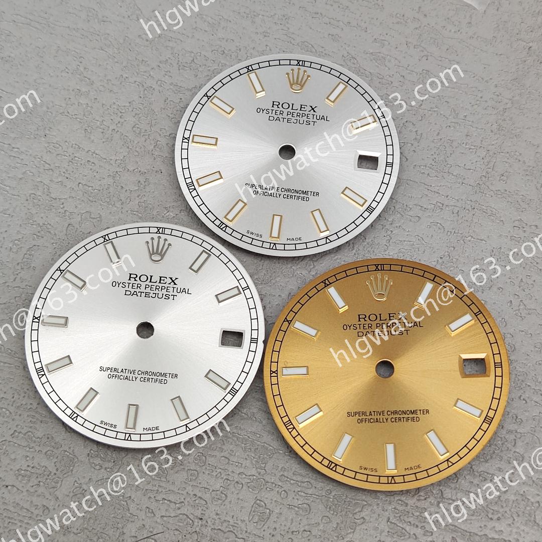 28mm Rolex Datejust Dial for 8200 8215 2813 2836 2824 Movement Green Luminous