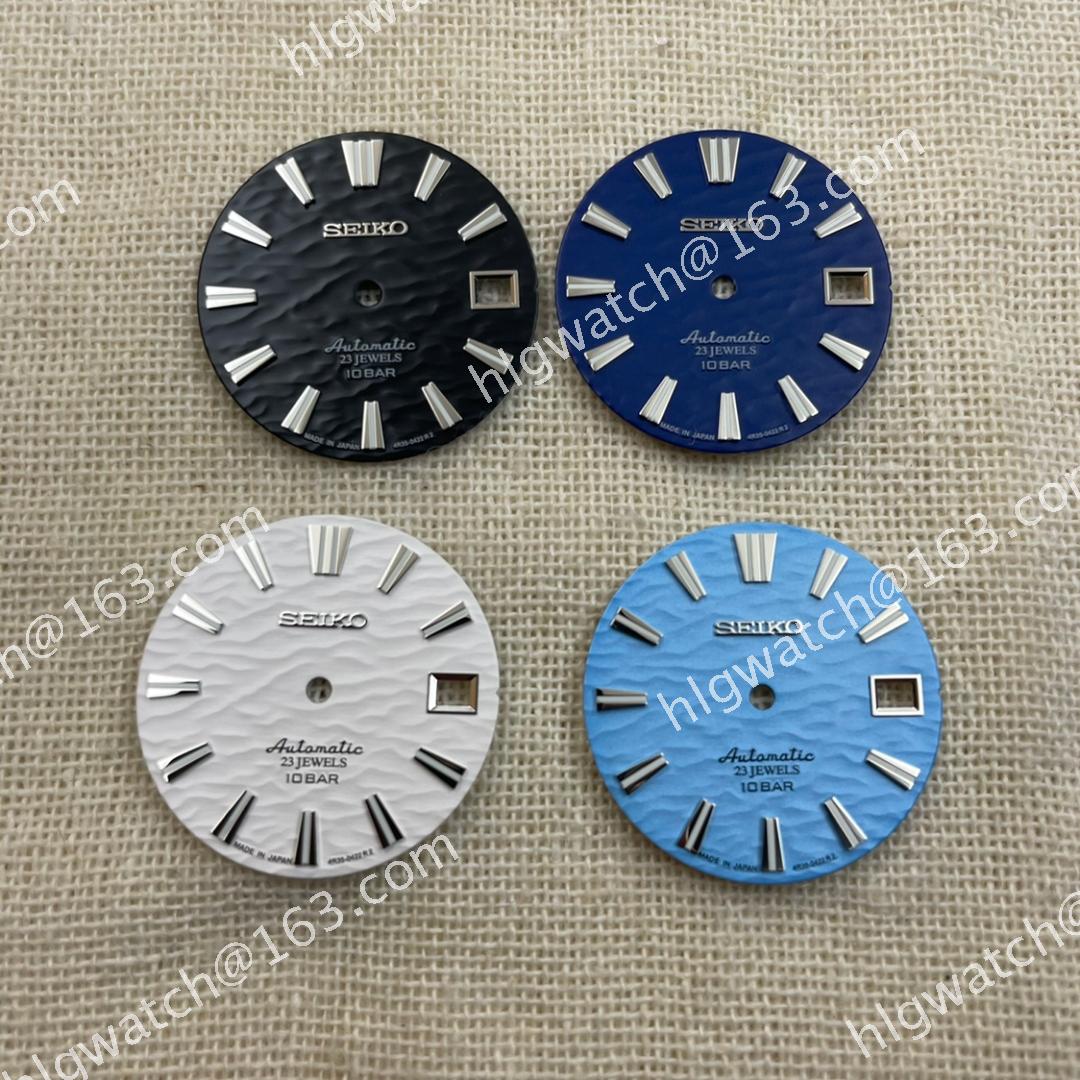 S LOGO 28.5mm Watch Dial C3 Green Luminous for NH35 NH36 Movement