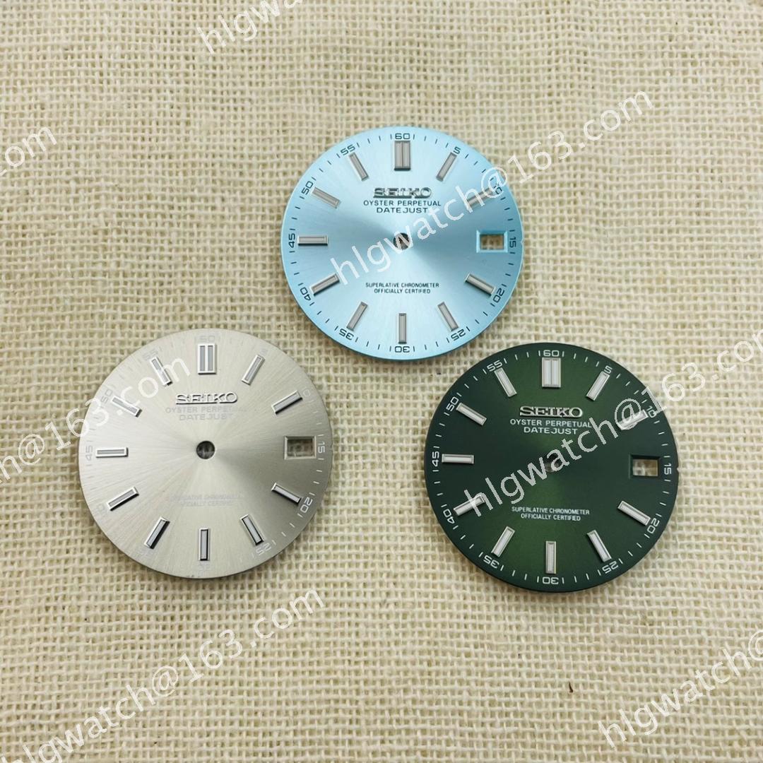 28.5mm Watch Dial Green Luminous for NH35 NH36 4R35 Movements