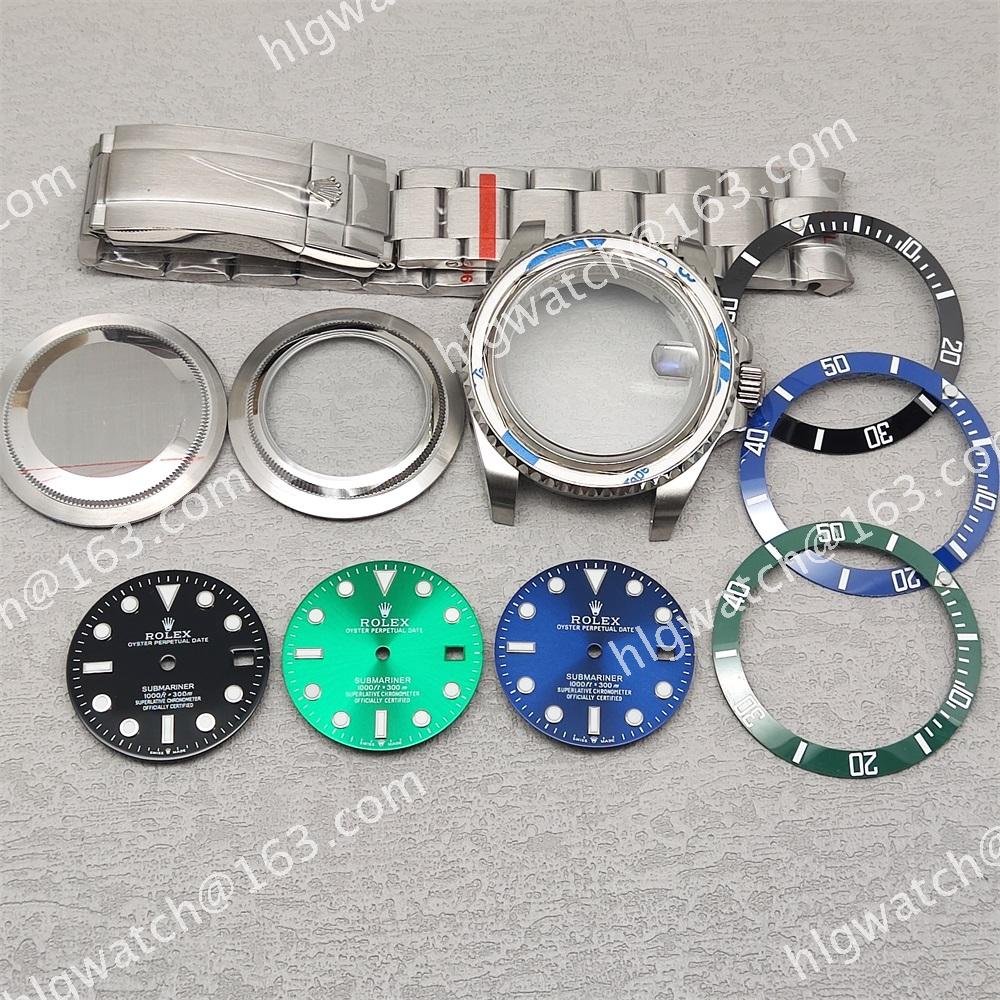 40mm ROLEX Submariner Watch Case Dial for NH35 8215 2836 Movement Diving Watches Accessories m126610ln