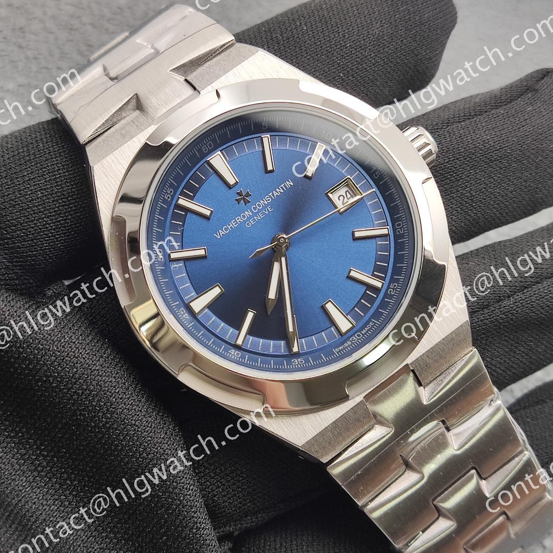 41MM Overseas Watch 4520V/210A-B128 with 2813 Movement Green Luminous