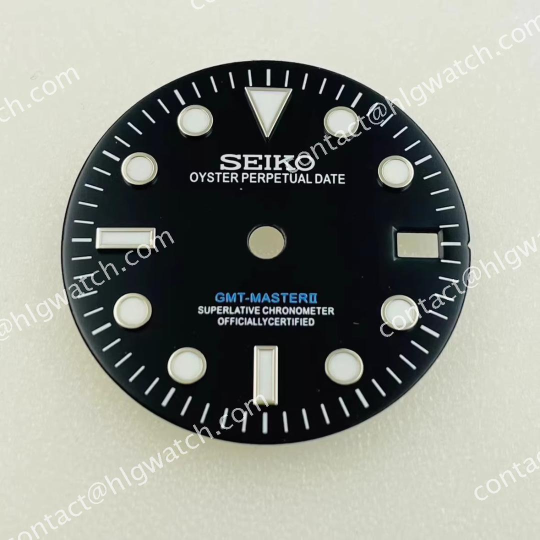 Seiko GMT Dial 28.5mm Green luminous effect for NH34 