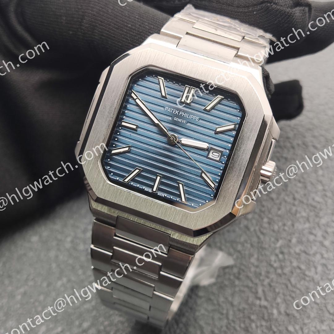 40mm CUBITUS Mechanical Wristwatch Stainless Steel Case with Chinese MingZhu 2813 Automatic Mechanical Movement Green Luminous
