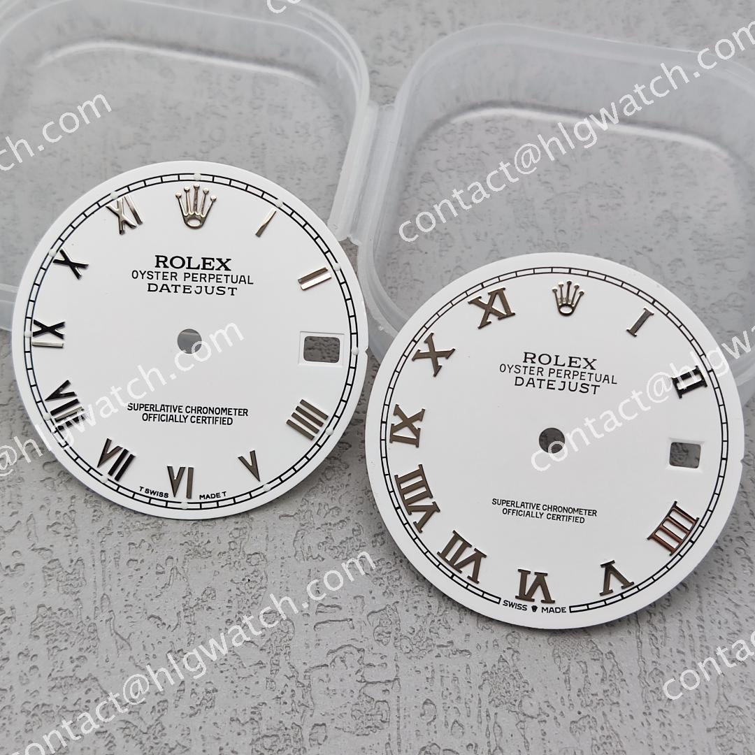 28.5mm Rolex Roman Numeral Datejust Modified Dial For Nh35 Movement