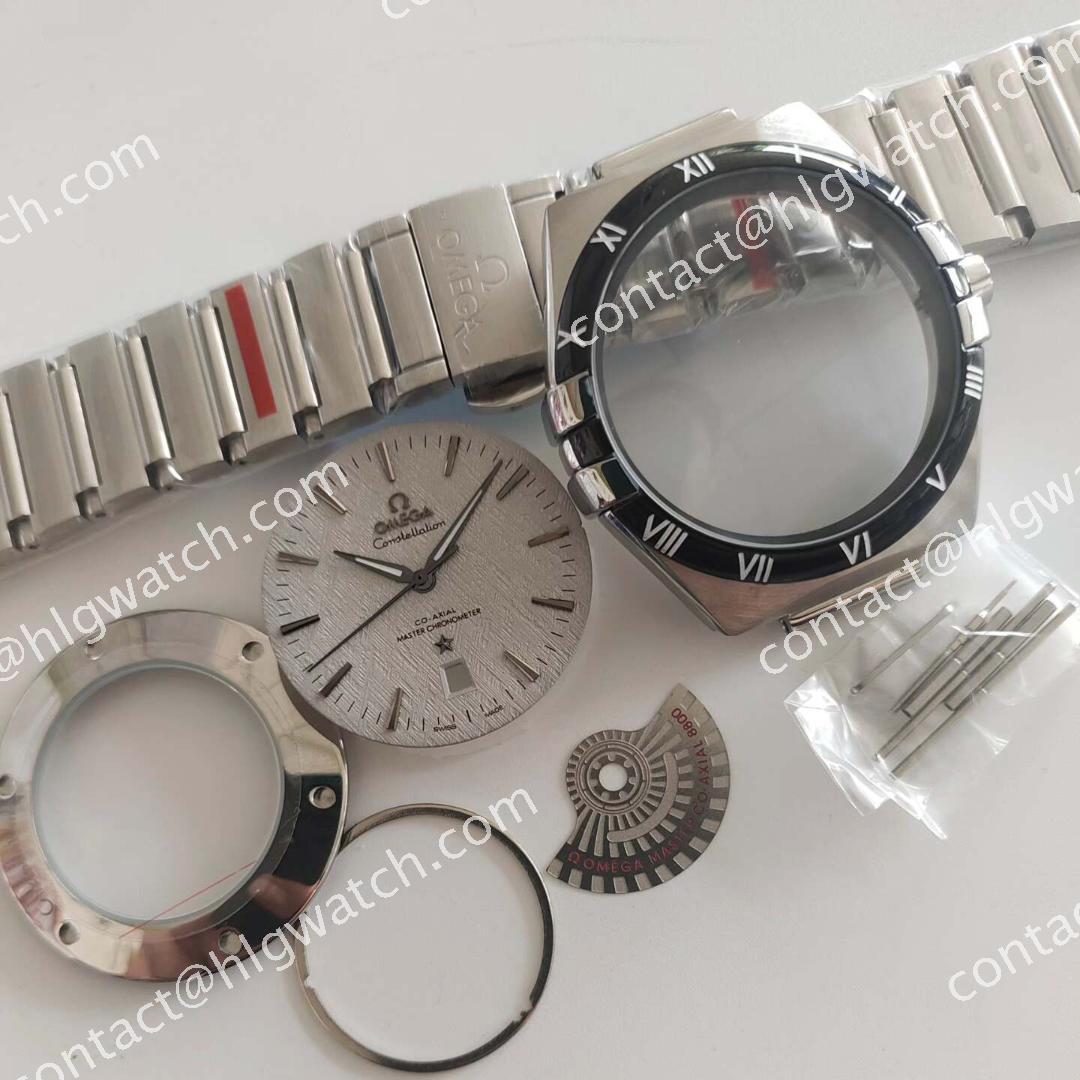 Omega Constellation case set 41 mm Co-Axial Master Chronometer Watch 131.33.41.21.06.001 / 131.23.41.21.10.001 fit 8215/8200/2813 Movement