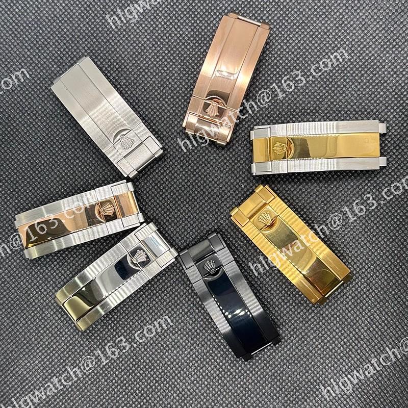 Solid Folding Clasp Deployment Buckle for Rolex Submariner Yacht Daytona Oyster bracelet Brushed Strap