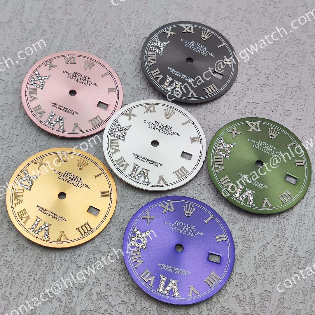 28.5mm Rolex Datejust m126234 Ladies' Dial For 8215 2813 Movement Large Date Watch Modification Accessory