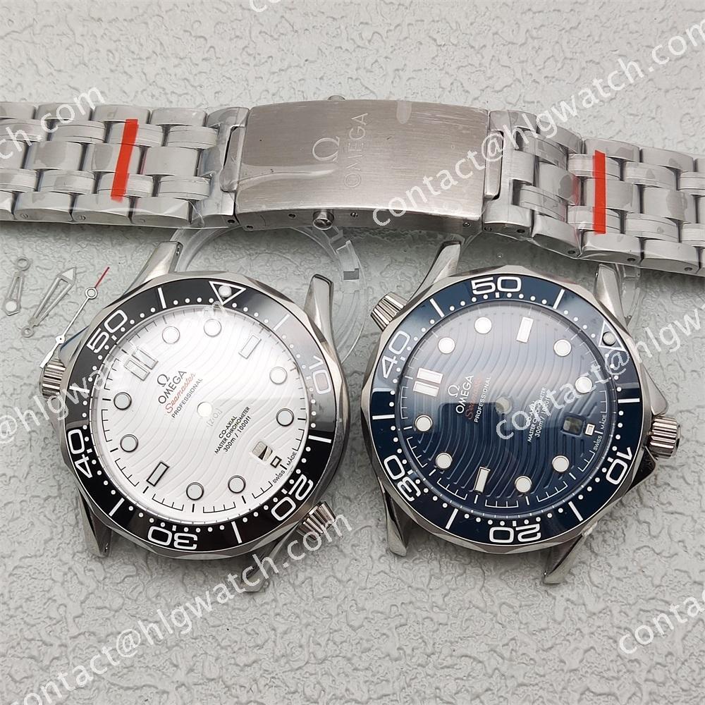41mm Omega Seamaster 300 Case Set Watch Accessories for 8200 8215 2813 Movement